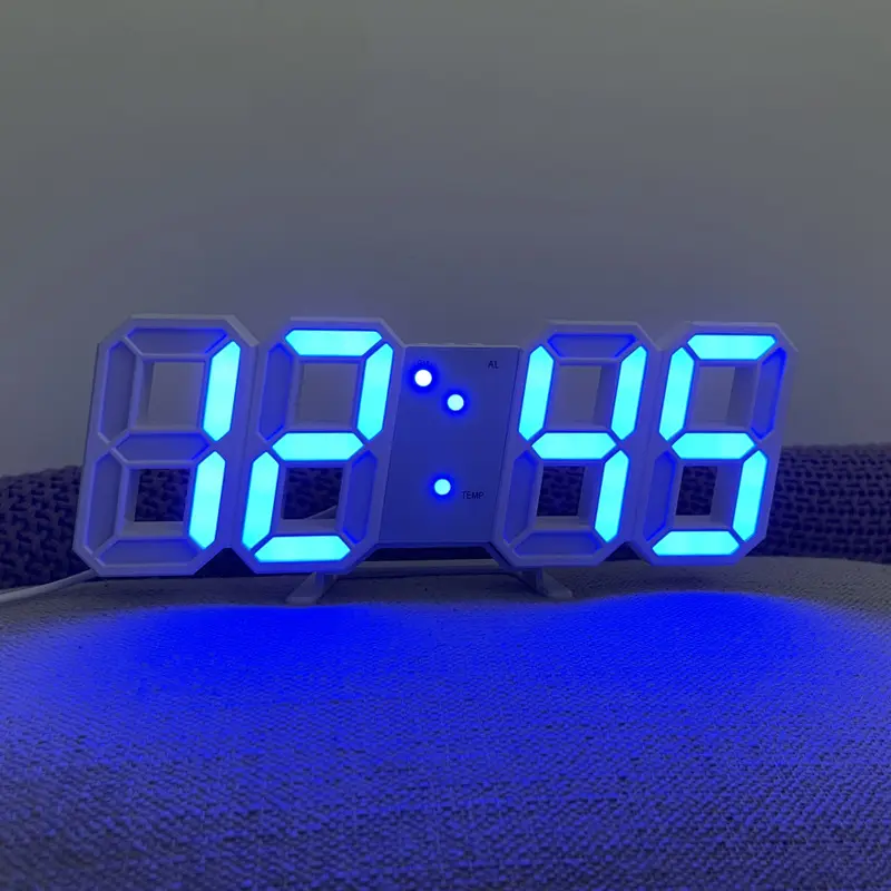 ins韩国简约3D夜光LED数字钟时钟