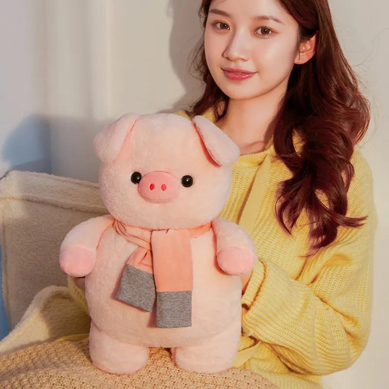 超萌猪猪热水宝可拆洗自动断电