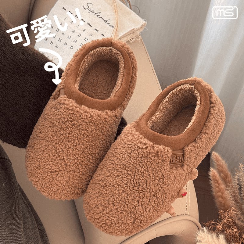 2025秋冬季棉鞋女款复古时尚居家棉拖鞋轻便舒适户外加厚加绒保暖