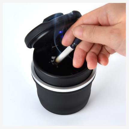 广汽传祺GS5GS4GS7GS8GA3GA6车载烟灰缸带led灯创意汽车用品