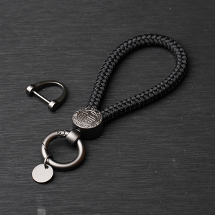 手编青丝车钥匙扣成品简约添加头发钥匙扣男士高档情侣一缕青丝