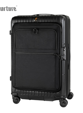 Departure前开式商务拉杆箱万向轮行李箱登机箱密码箱旅行箱男女