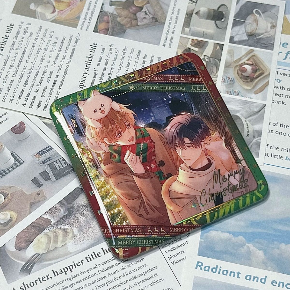 可爱过敏原漫画国漫双人吧唧谷子礼物自制徽章二次元乐知时宋煜