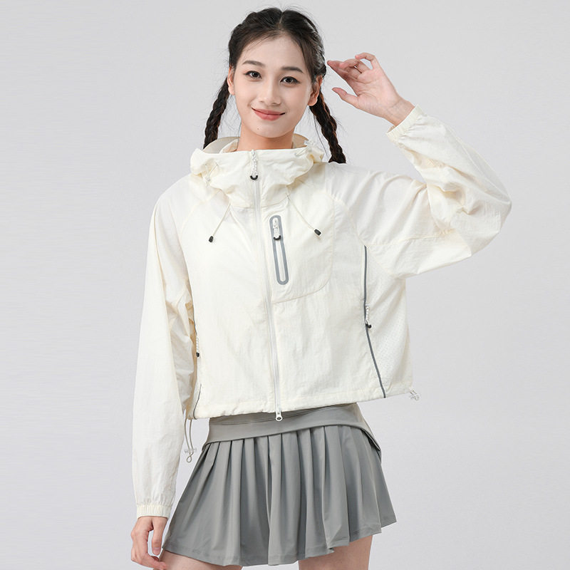 防晒衣女小个子夏季新款防紫外线防晒服短款女士冰丝轻薄透气外套