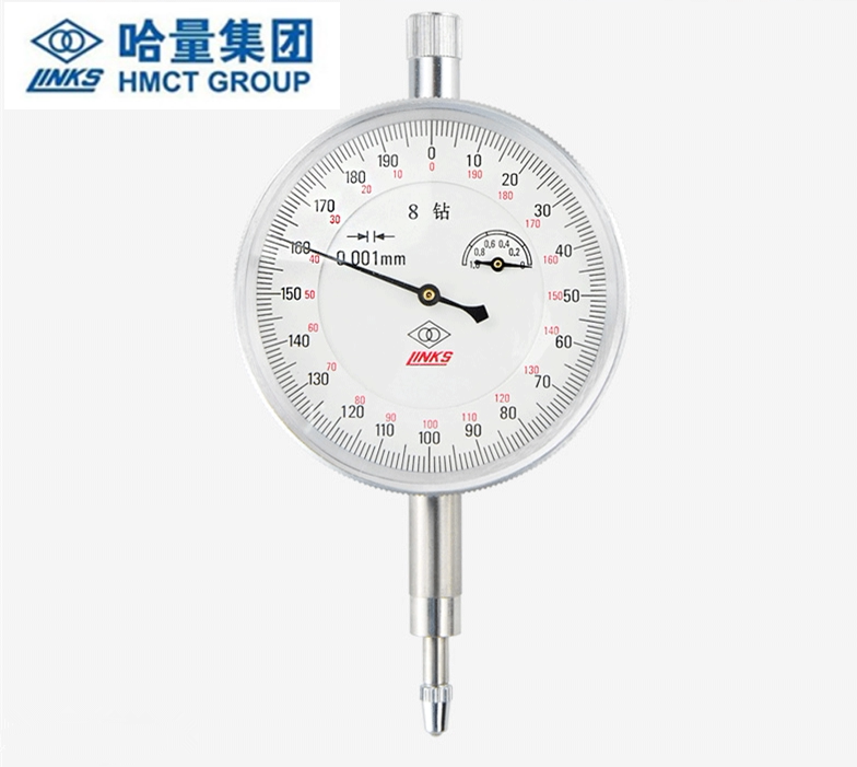 哈量千分表精度0.001指示表8钻防震千分表0-1mm高精度千分表links