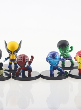 【日本正版】现货TAKARA TOMY限定钢铁侠蜘蛛侠限定迷你桌面手办