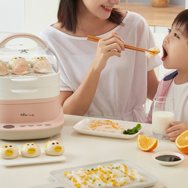 小熊广东新型蒸肠粉机小型家用迷你多功能家庭抽屉式电蒸锅早餐机图片