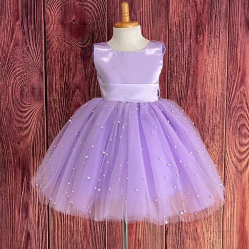 2026款紫色女童礼服新款Children's clothing Children's dresses