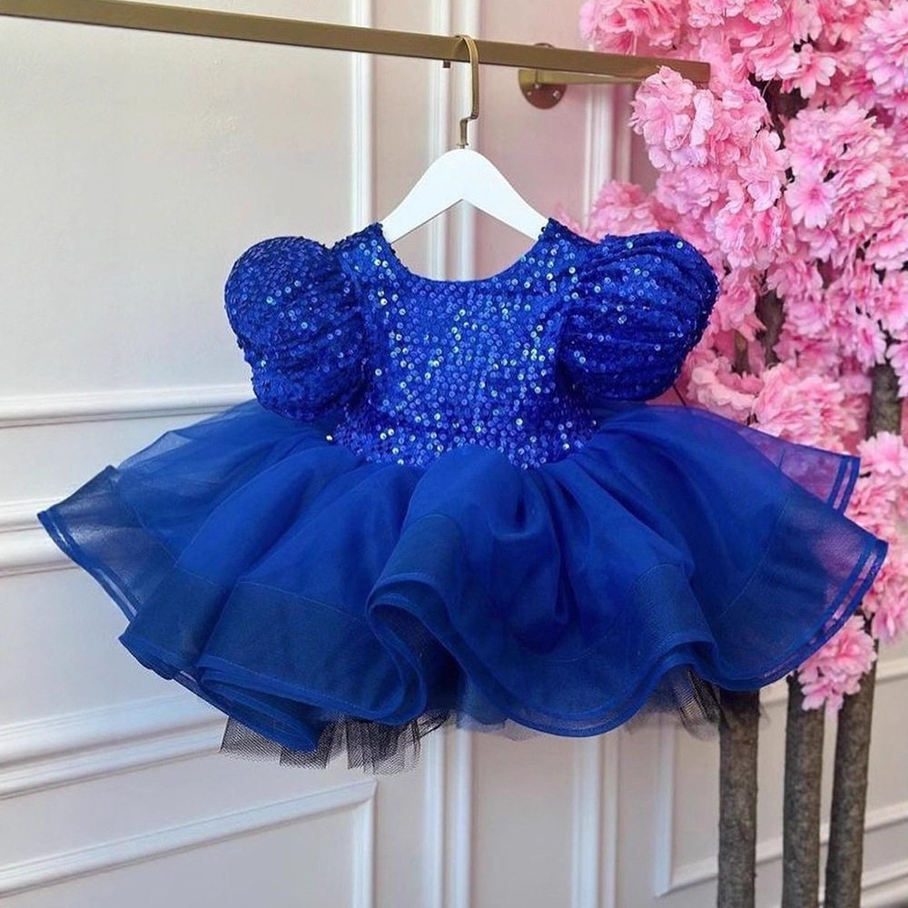 圣诞节女童亮片礼服蓬蓬裙小女孩生日儿童泡泡袖公主裙子跨境,童装/婴儿装/亲子装,儿童礼服,淘宝优惠券,粉丝福利购,淘宝优惠卷