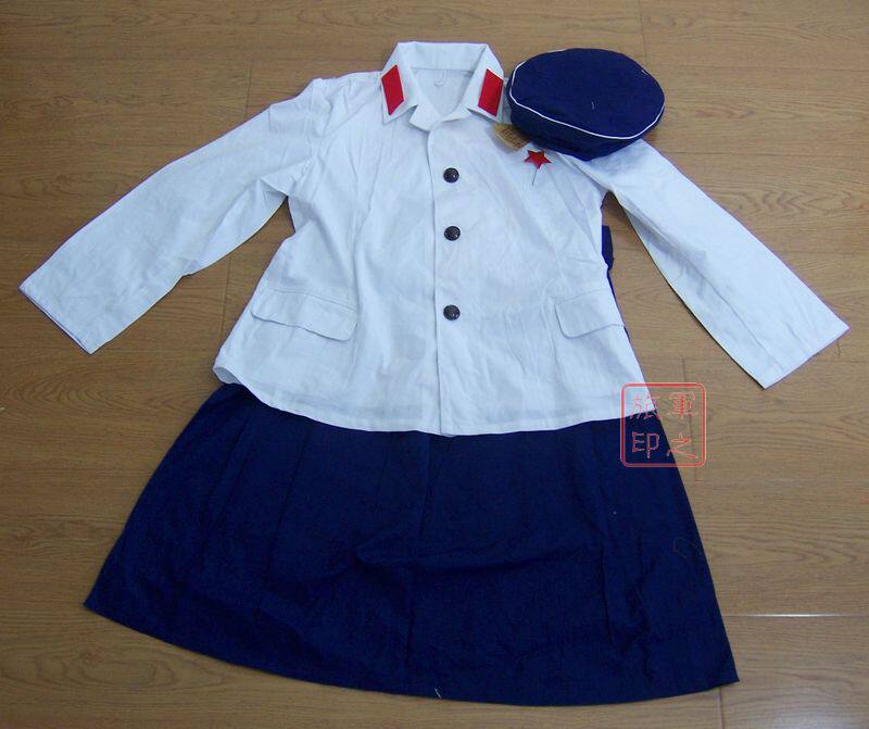 全新正品74式海女夏季裙装三件套+无沿帽