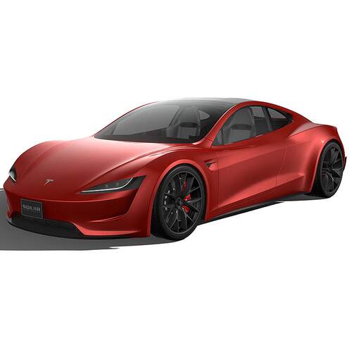 特斯拉跑车汽车模型 3Dmax C4D 犀牛Rhino blender高精度简单内饰
