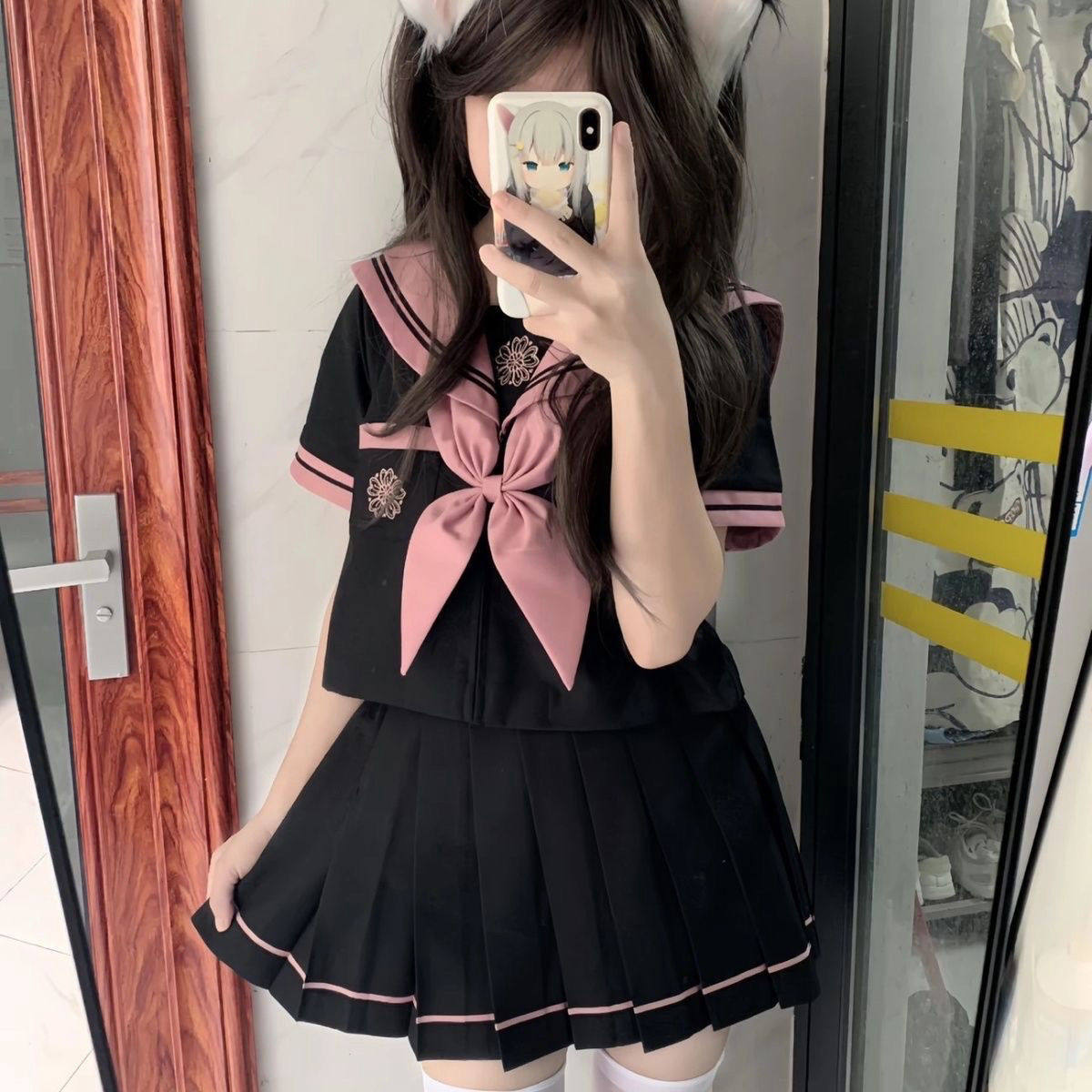 【樱花洛】原创jk制服水手服正品日系学院风女学生夏中间服套装