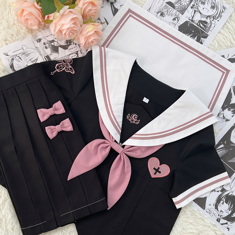 【夜语玫瑰】城南诗中意原创jk制服日系学院风水手服班服套装全套
