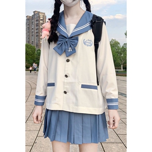 【神北】原创 泡泡兔 可爱幼稚园jk制服裙正统秋冬水手服学生套装