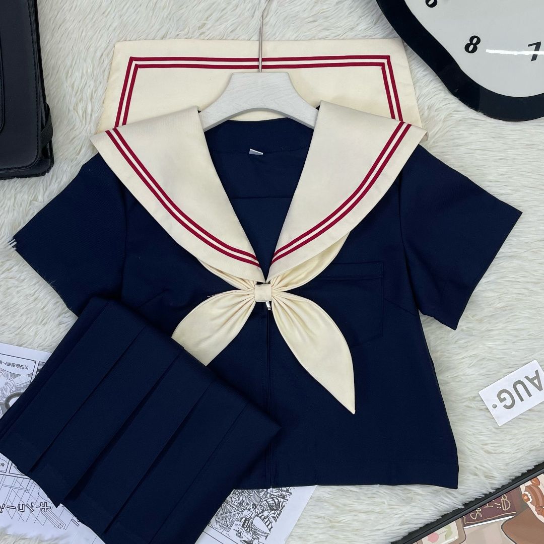 【米领二本】神北原创JK制服正统长袖套装基础款水手服学院校园风