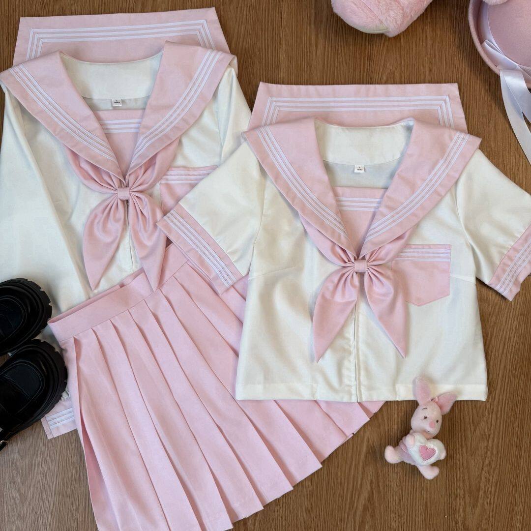 幻之梦jk制服樱花粉三本正版基础水手服可爱套装学生学院短袖日系