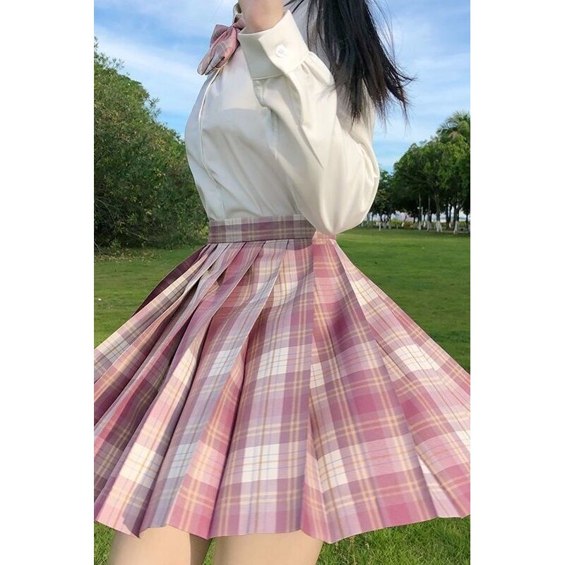 日系合集JK制服格裙秋季长袖套装百褶裙学生正版jks校服校园风