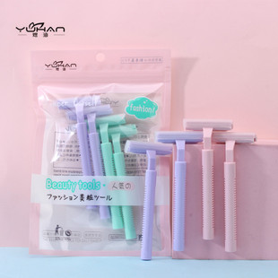 煜涵女用耙刀剃毛器4把装 刮毛器剃腋毛腿毛刮毛刀送2刀头Y0203