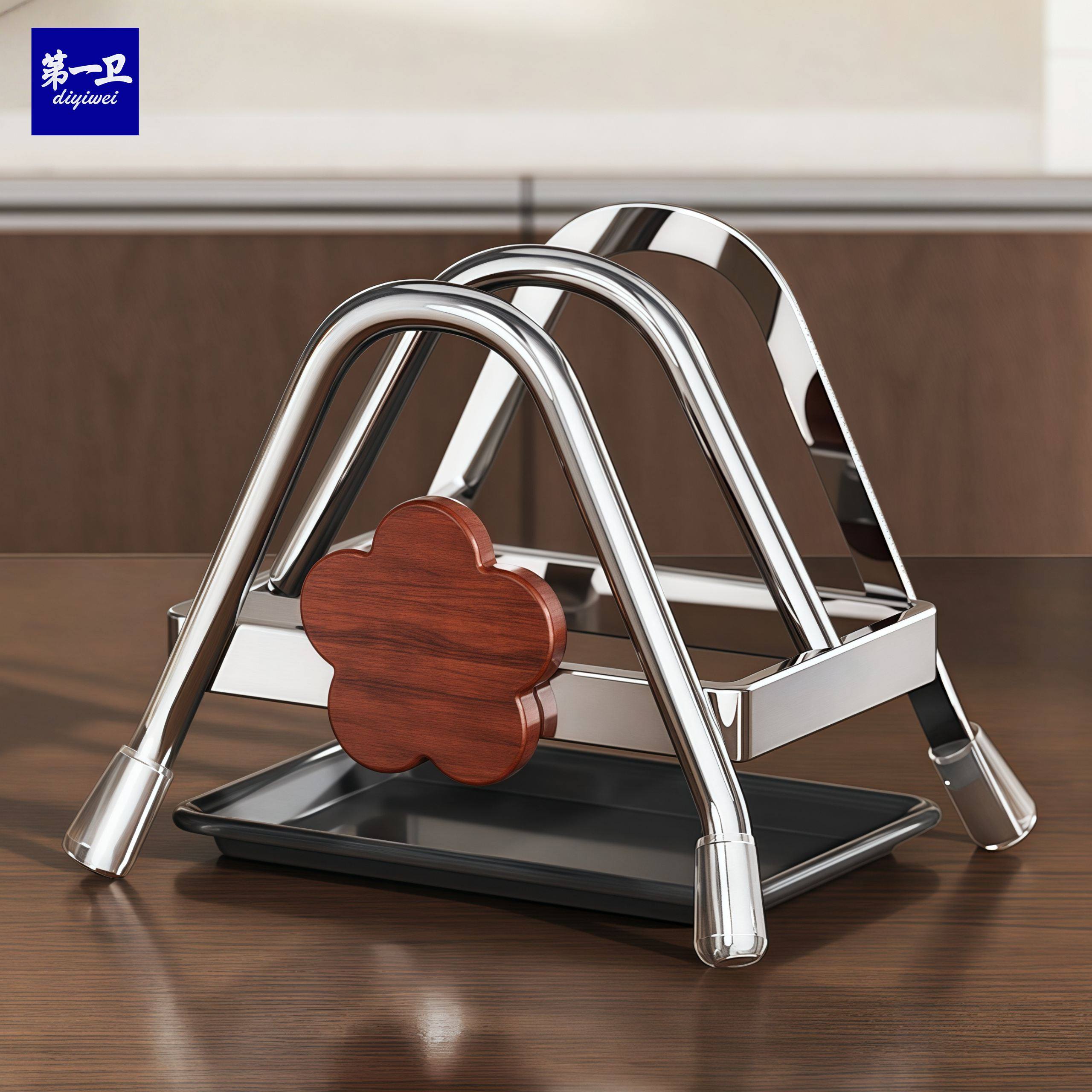 304不锈钢厨房砧板架台面收纳架多功能置物架家用三角锅盖置物架