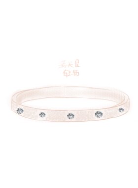 【高版】高级镀18K金螺丝手镯男女生精致满天星