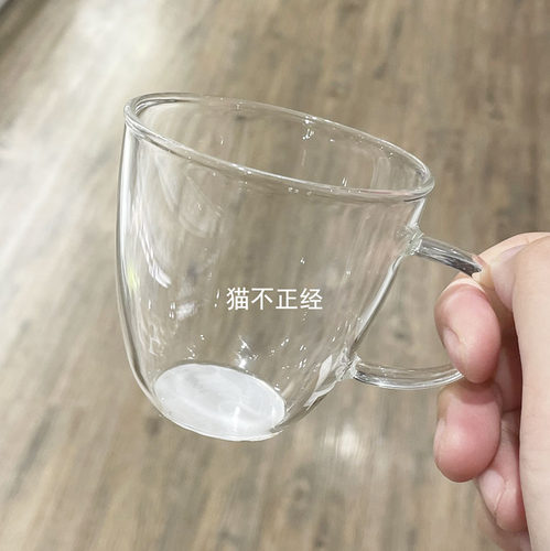 玻璃小杯子水杯茶杯热水杯