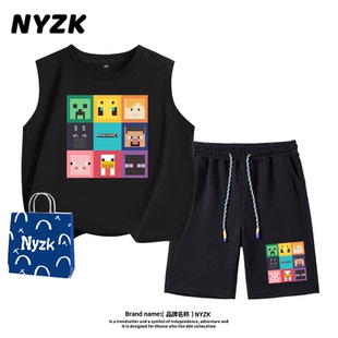 我 夏2025新款 洋氣時髦帥氣童裝 兒童女童運動衣服潮 世界男童套裝