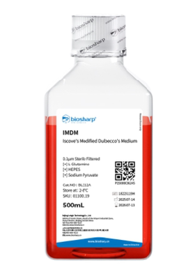 BL312A IMDM液体培养基（含丙酮酸钠，含HEPES）500ml
