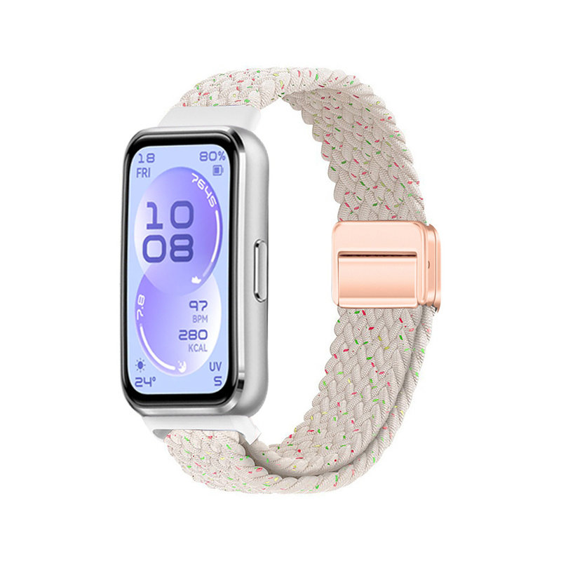 适用华为手环11/Pro表带尼龙编织磁吸表带华为手环11腕带时尚运动