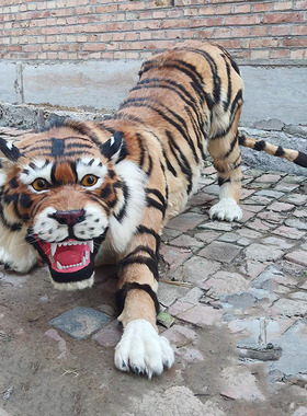 一比一大型仿真老虎摆件