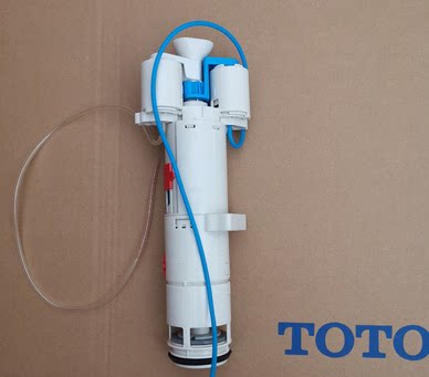 坐便器隐藏水箱气动排水阀马桶水箱配件挂墙马桶出水阀挂墙式