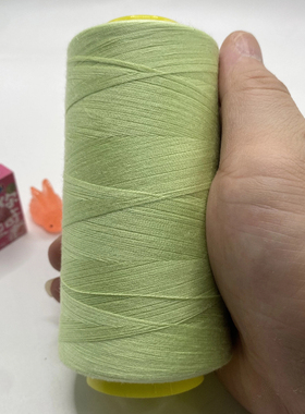 淡黄绿402宝塔线细线家用老式缝纫机线手工缝纫涤纶缝衣线3000码