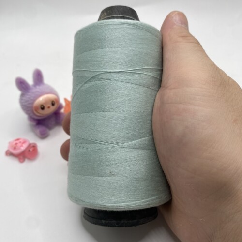 浅青绿402宝塔线细线家用老式缝纫机线手工缝纫涤纶缝衣线3000码