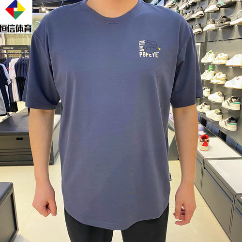安踏×大力水手冰丝运动t恤男