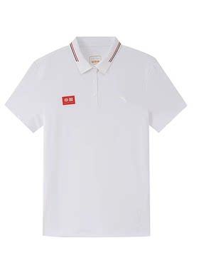 安踏中国2025夏女短袖POLO衫短T恤翻领商场同款透气舒适162527154