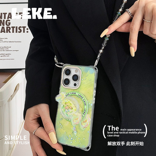 好看糖果磁吸手机壳挂绳斜挎支架