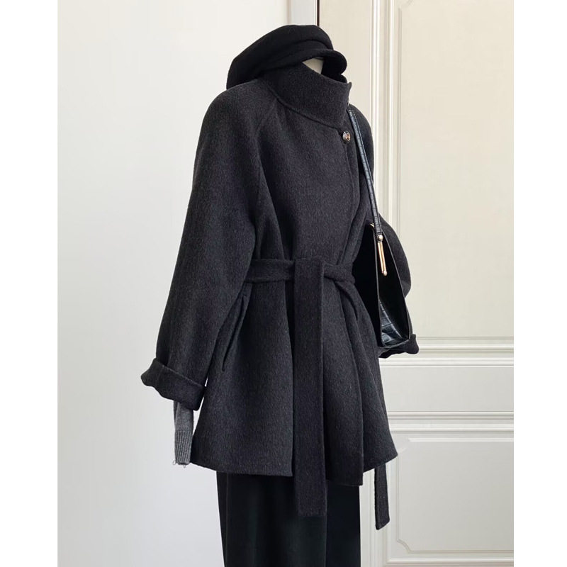 深灰色短款呢子大衣女2025新款秋冬感毛呢外套韩系小个子气质,女装/女士精品,大码呢大衣,淘宝优惠券,粉丝福利购,淘宝优惠卷