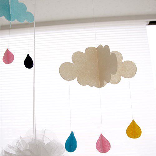 云朵diy云彩雨滴幼儿园装饰装扮挂饰 儿童房布置 摄影背景道具