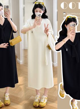 孕妇连衣裙夏季新款刺绣韩版