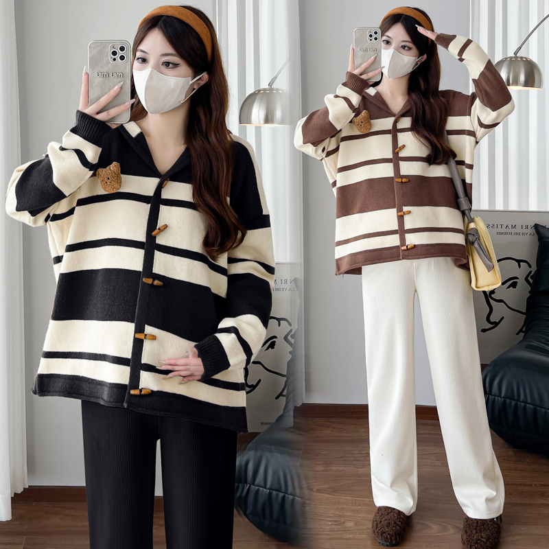 孕妇装毛衣套装秋冬季时尚洋气