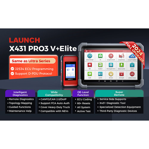 LAUNCH X431 PRO3 V+ ELITE with SmartLink Support DoIP J2534