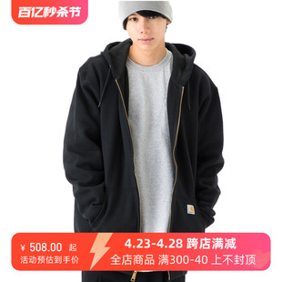 K122 卡哈特 重磅加绒拉链帽衫 潮 Carhartt 工装 连帽外套Cityboy