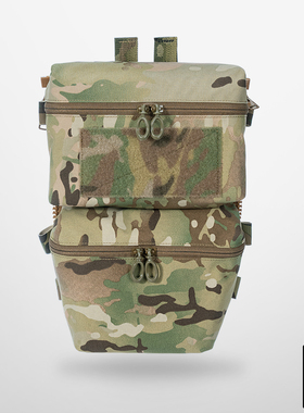 幽灵行动 法老风格FCPC拉链背板包 双袋扩容工具包多用途杂物包