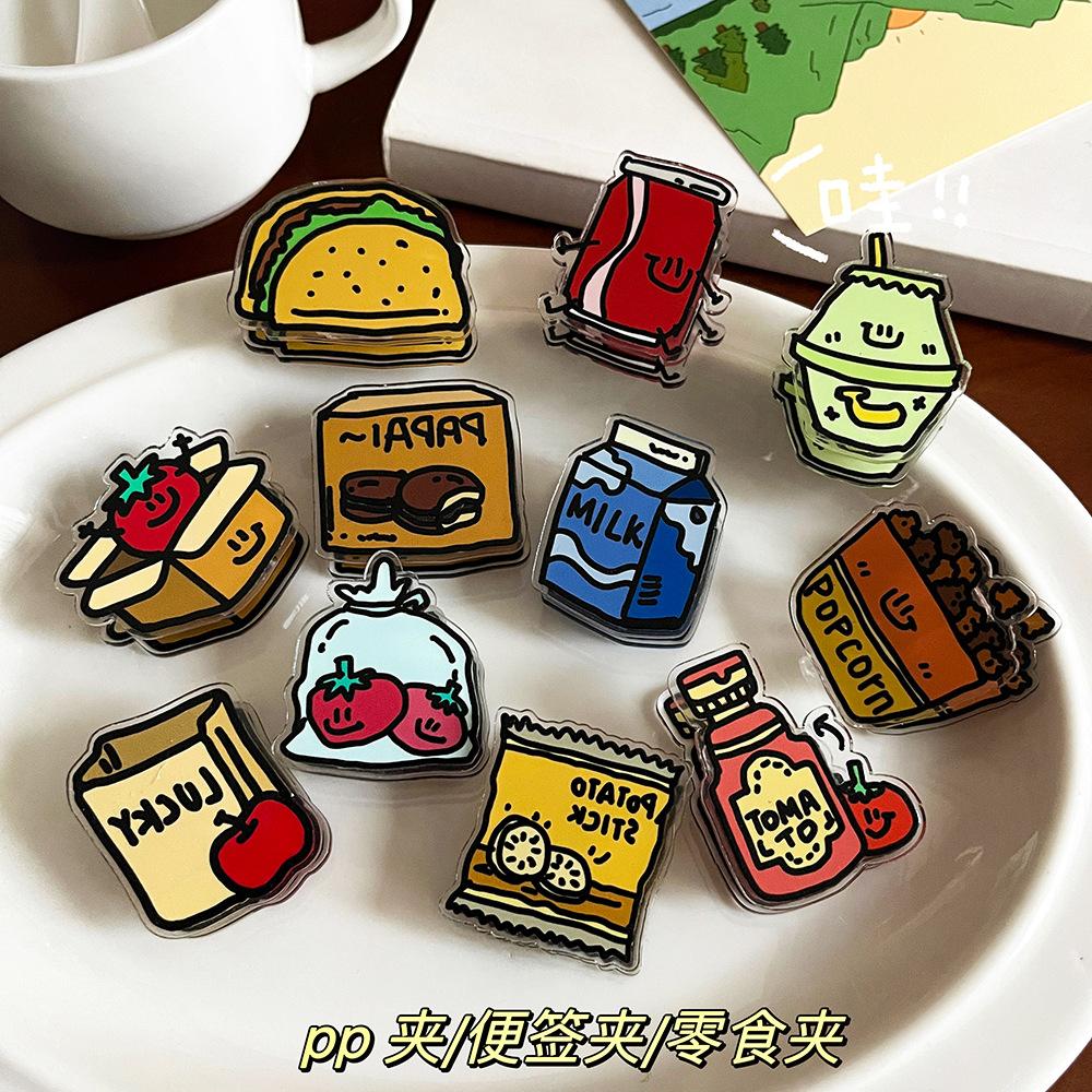 版权INS食物卡通装饰礼品封口夹