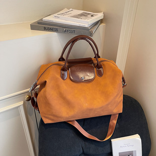 高级感女短途手提旅行包户外出差收纳轻便行李袋大容量健身斜挎包