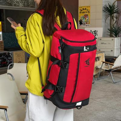 旅行双肩包男大容量电脑包书包户外运动篮球包足球骑行登山背包女