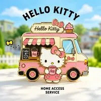 Hello Kitty合金徽章卡通凯蒂猫车造型胸针礼物周边凯蒂猫吧唧