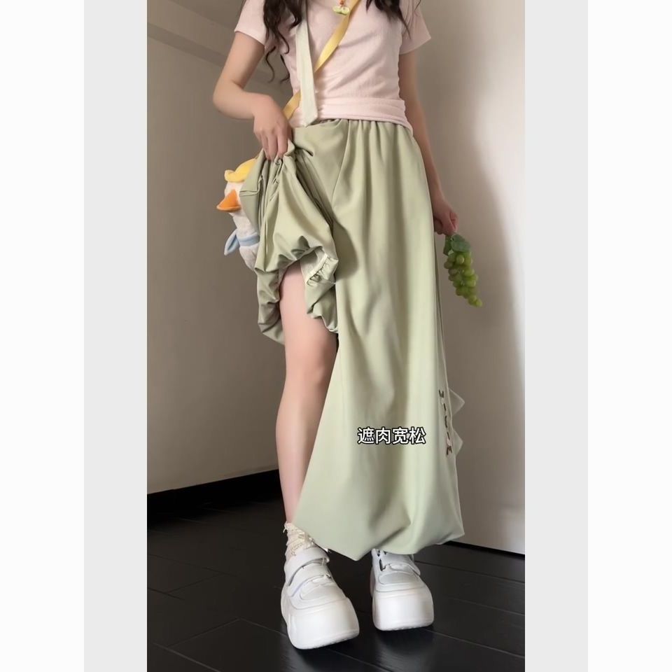 甜美猫咪爪爪灯笼裤立体花苞裙裤