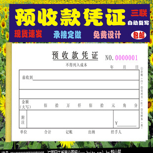 包邮通用预收款凭证定制借款单付款申请单费用报销单付款凭证收据