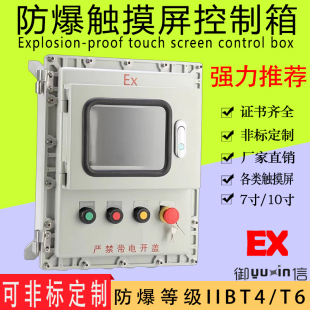 防爆触摸屏箱仪器仪表通用防爆箱可根据客户要求开安装孔IIB T4/6