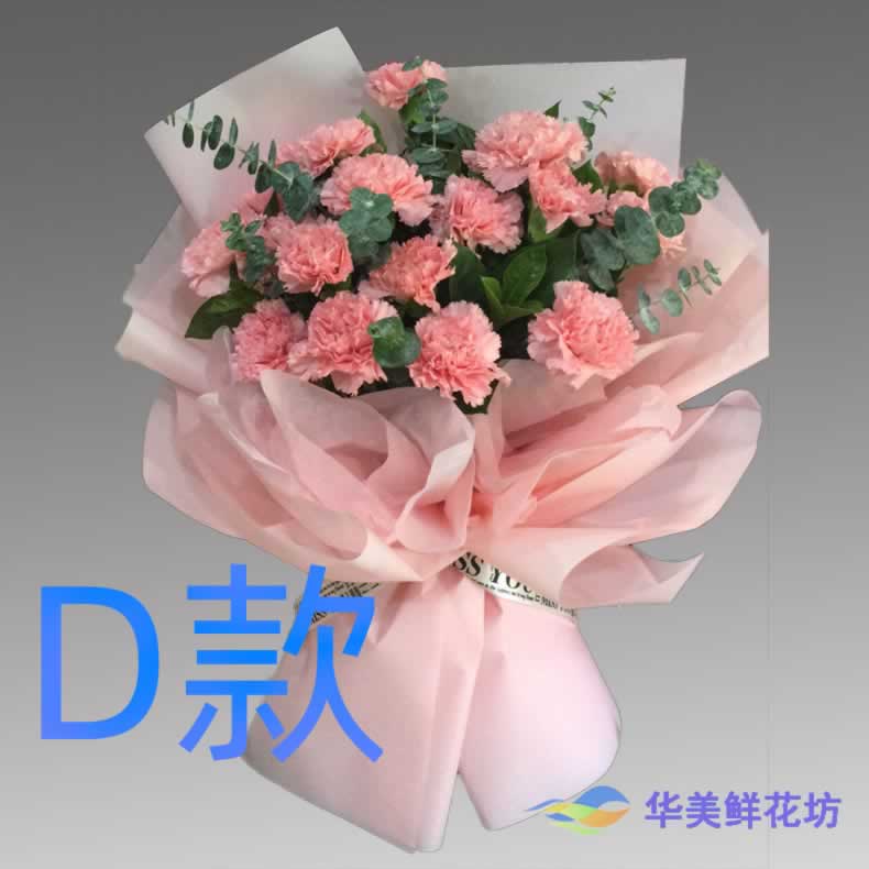 生日贺寿康乃馨山东济宁花店送花微山县鱼台县金乡县同城鲜花速递